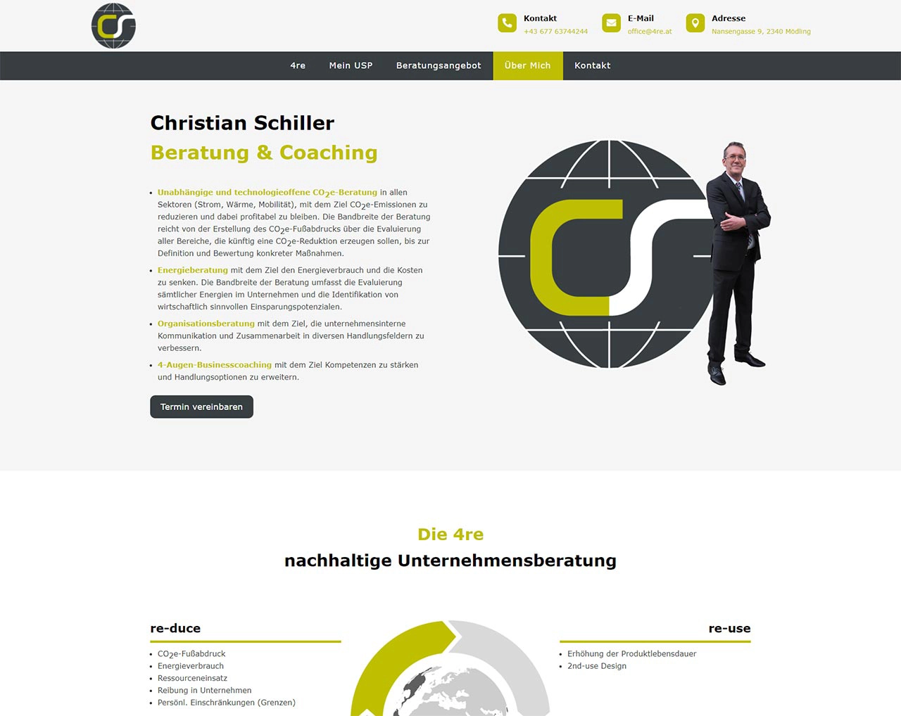 Konzept Webdesign Betreuung - 4re - Mödling bei Baden