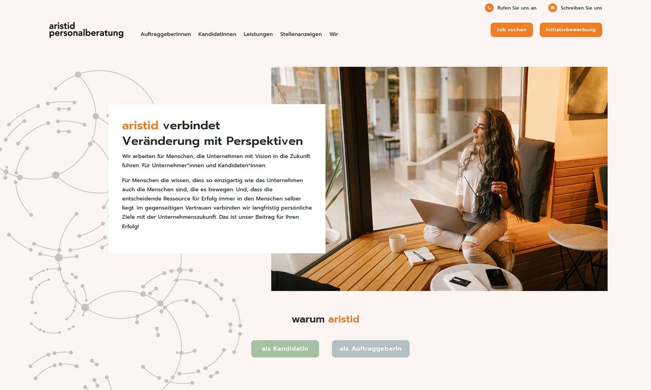 Umsetzung Webdesign Betreuung - aristid - Wien